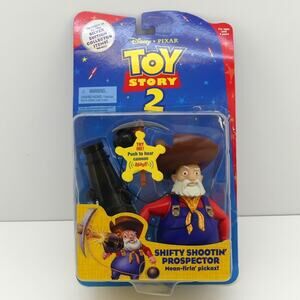 Disney Pixar Toy Story 2 Shifty Shootin Prospector Figure w/ Cannon #23723
